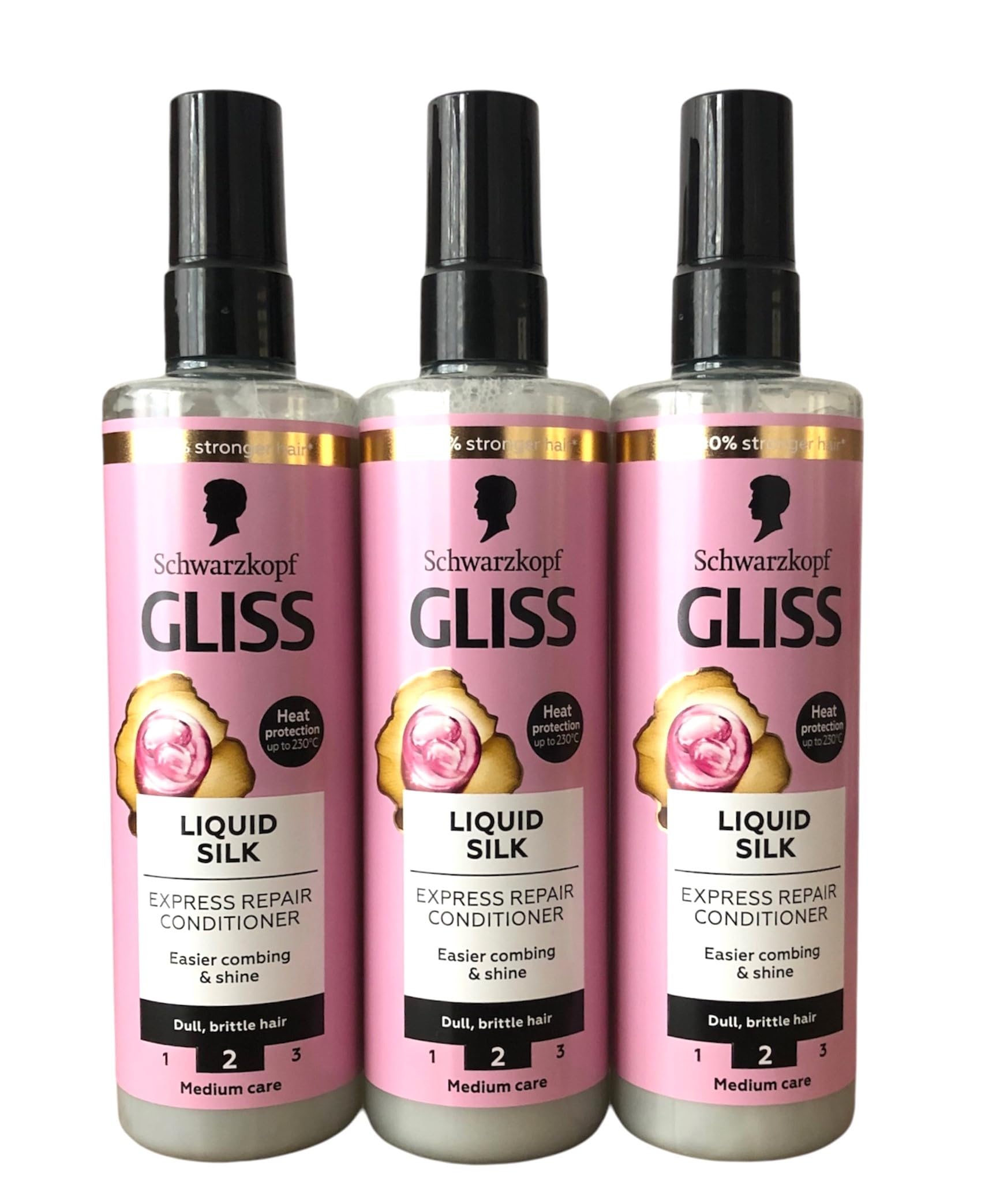Schwarzkopf Gliss Hair Repair Liquid Silk Express Repair Conditioner 200ml- Pack of 3