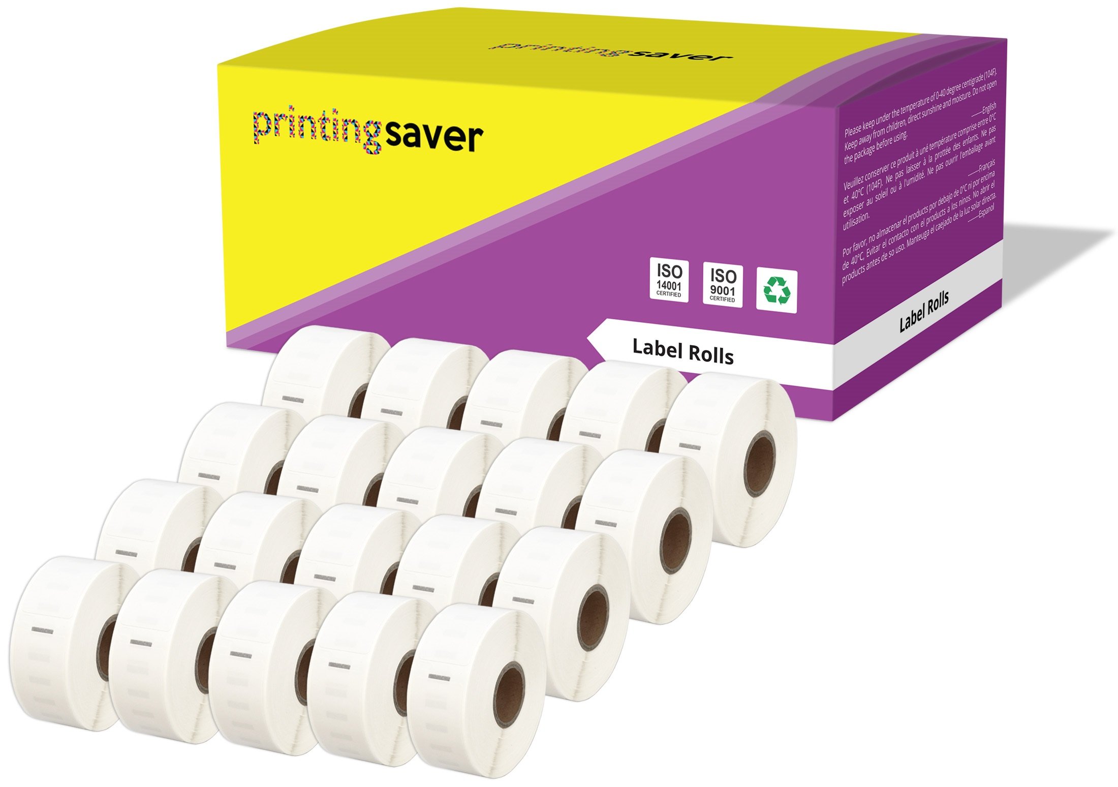 Printing Saver 20x 11352 25 x 54 mm Compatible Return Address Labels Rolls (500 Labels per Roll) for LabelWriter 310 320 330 4XL 400 450 Turbo/Twin Turbo/Duo & Seiko SLP Label Printers