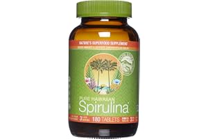 Nutrex Hawaii, Pure Hawaiian Spirulina - 1000 mg Tablets - Hawaiian Grown Natural, Nutrient Rich Superfood - Immune Support,
