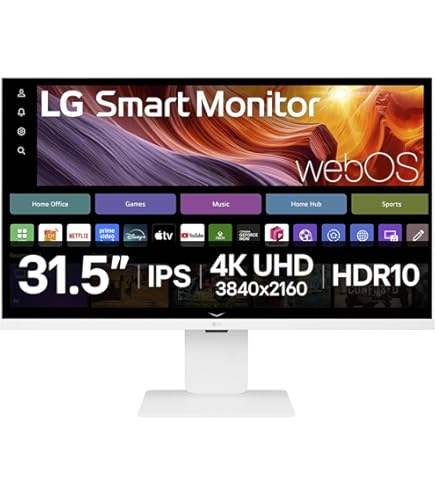 LG Smart Monitor (32SR73U) - 32-Inch 4K UHD (3840 x 2160) Display