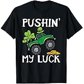 Pushing My Luck Toddler Shirt - Toddler St. Patricks Day Boy T-Shirt