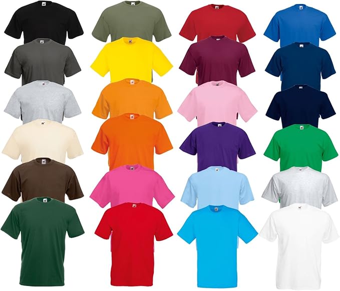 colori magliette fruit of the loom