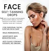 COTTNY 30ML Face Tanning Drops Gradual Bronzing Self Tanner for Moisturiser view 3