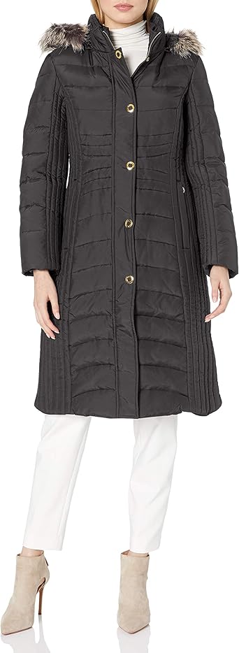 anne klein maxi coat