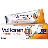Voltaren Arthritis Pain Relief Gel, Diclofenac Sodium, 1% (NSAID), Clinically Proven Powerful Pain Reliever with Easy Open Flip Top Cap, No Prescription Needed, 5.3oz