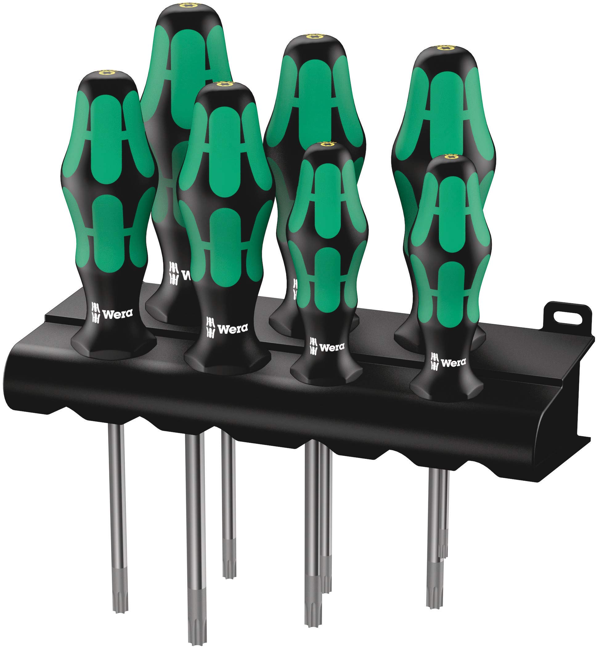Wera 05223161001 Kraftform Plus 367/7 TORX HF (Holding Function) Screwdriver Set, TX8 to TX30, 6 Piece