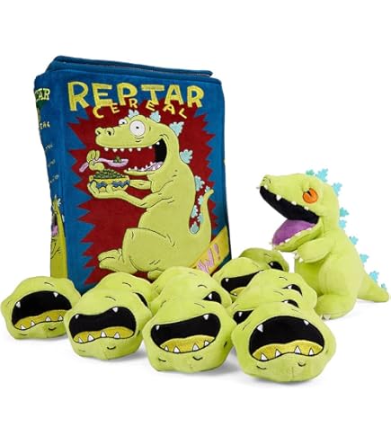 Cute Rugrats Reptar Plush Toy - 15 Inch Soft Dinosaur Stuffed Animal For Nickelodeon Fans, Kids Room Decor & Cartoon Collectibles - View #5