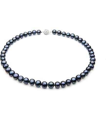 Collier En Argent Avec Perle Noire De Tahiti Et Pierres Fines Multicolores - Bijou élégant ROSEMIMOSA