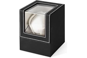 SURPRIZO Watch Winder for Automatic Watches, Single Watch Winder Box with Super Quiet Japanese Motor, Auto Watch Turner Fit Lady and Man Watches