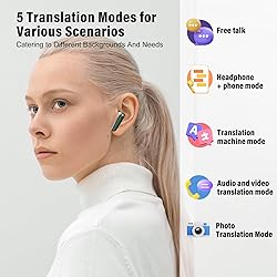 AI Language Translation Earbuds, 3-in-1 Translator