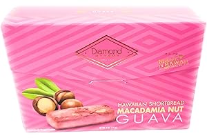 Diamond Bakery Hawaiian Shortbread Macadamia Nut Guava Cookies 4 oz