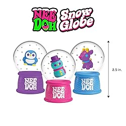 Schylling NeeDoh Squishmas Squish N' Snow Globes