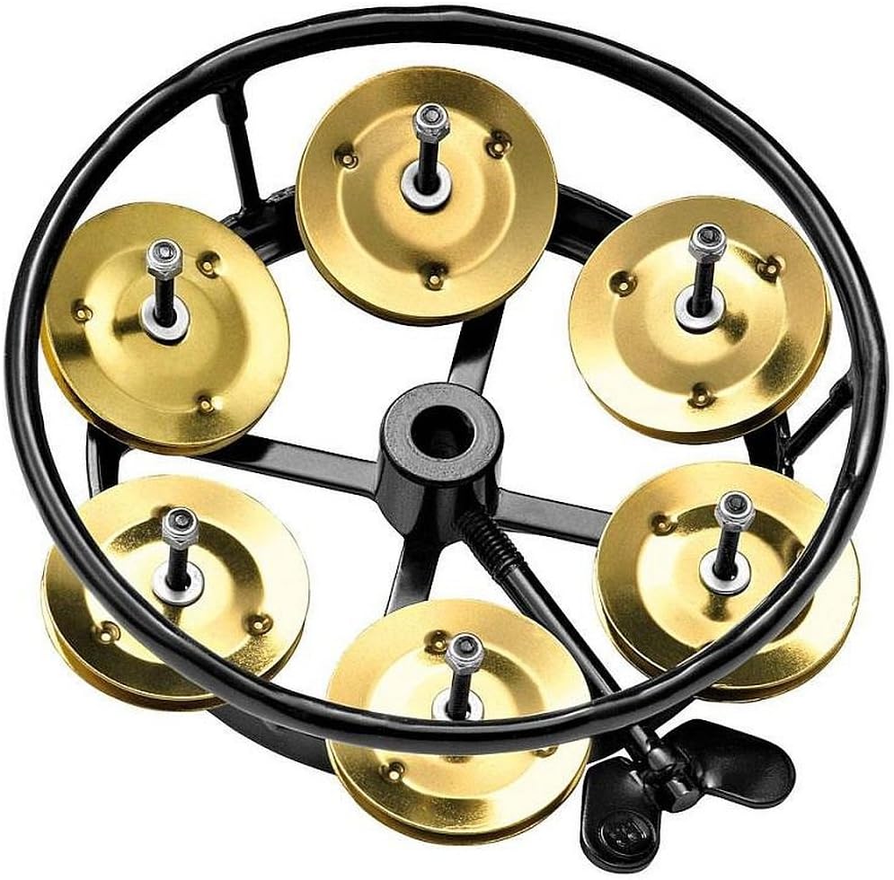 Meinl Hi Hat Tambourine and Brass Jingles Black BigaMart