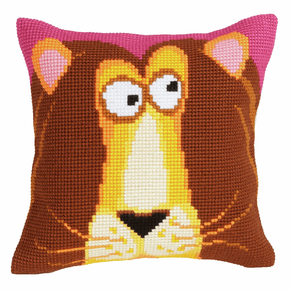 Collection D'Art Cross Stitch Cushion Kit: King Leon