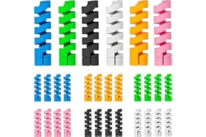 Savita 30pcs Charger Cable Saver Protectors, Silicone Cord Saver Cable Wire Protector Flexible Spiral Cable Protector Sleeve 