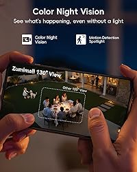 ZUMIMALL Security Cameras Wireless Outdoor with