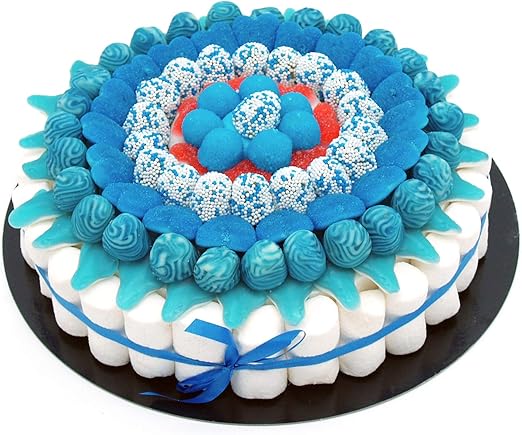 Gateau Bonbons Blue 27 Cm Amazon Fr Epicerie
