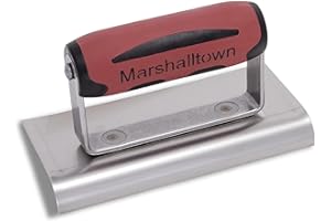 MARSHALLTOWN Curved Concrete Edger, 6 x 3 Stainless Steel Blade, 1/2 Lip x 3/8 Radius, Made In The USA, 136SSD