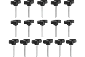 YELARXI Z- Shaped Thumb Screws 304 Stainless Steel Tee Wing Knobs Screws Clamping t Head, M5 x 35mm Thread Fit for Replace Ha