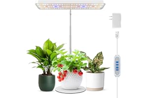 Wiaxulay Grow Light, 78 LED Plant Light for Indoor Plants, Full Spectrum Desktop Growing Lamp with Auto Timer 6/12/16 Hrs, 3 