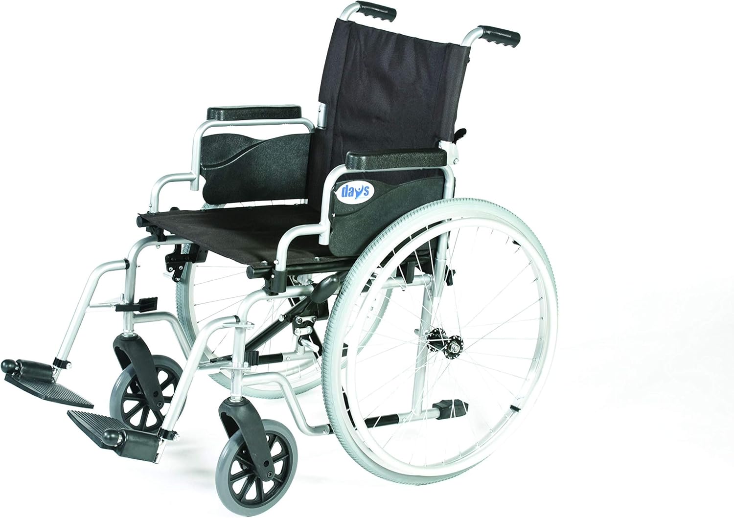 Patterson Medical Days Healthcare Whirl Transit Attendant Propelled Wheelchair, 41 cm Seat Width