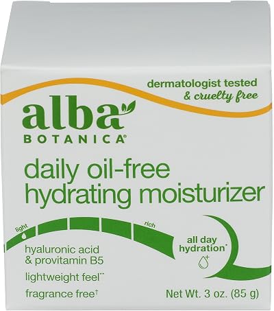 Alba Botanica Hawaiian Oil-Free Moisturizer Aloe Green Tea 3 oz