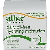 Alba Botanica, Moisturizer Aloe Green Tea Oil Free, 3 Ounce