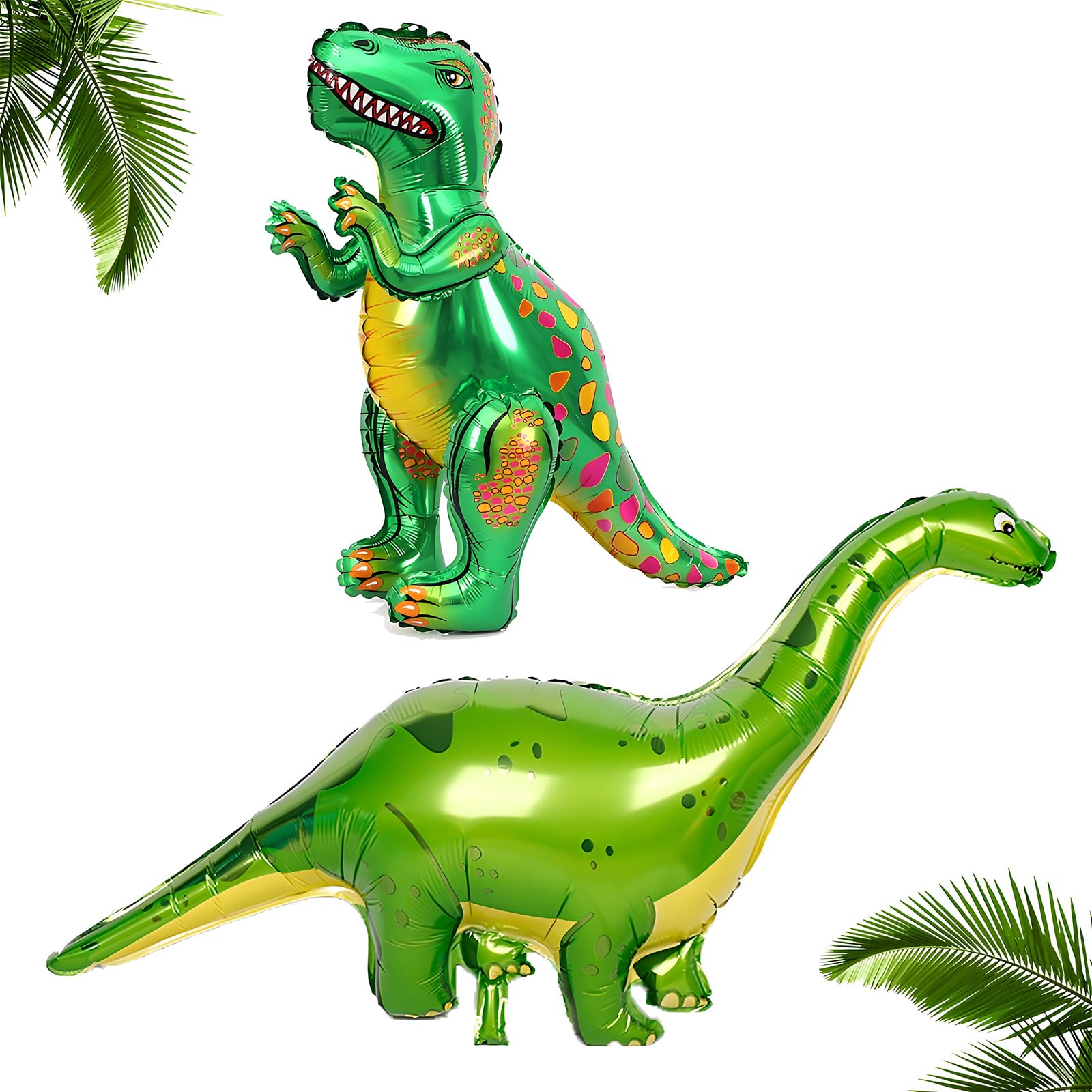 Dinosaur Balloons, Large Foil Animal Balloons Inflatable Dinosaur Kids Party Decoration 2pcs