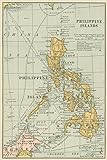 The Philippines Map Journal: Vintage 1898 Map of