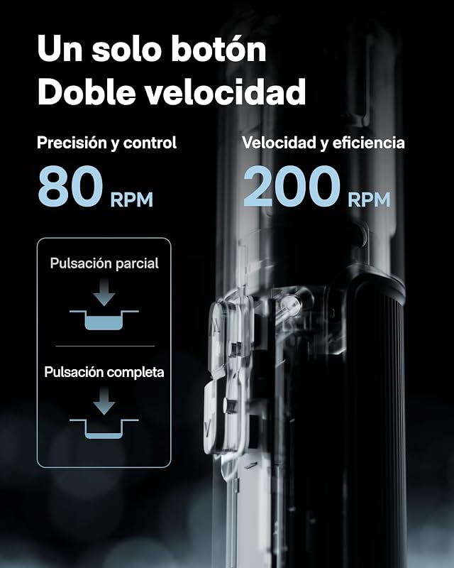 Chave de fendas elétrica PixelDrive, ecrã inteligente, 6 definições de binário (0,5-6 N·m), pontas hexagonais de 30 1/4'', luz LED, para eletrónica e reparações domésticas