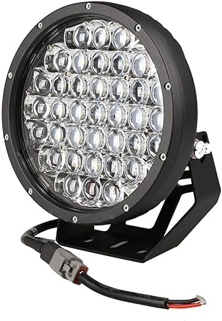 Amazon Co Jp Ledサーチライト 作業灯 丸型 防水 370w オフロード 照射距離700メートル 船舶 重機 車外灯 投光器 白光 12v 24v兼用 2年保証 1個 Lightronic 車 バイク