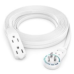 Maximm Cable 15 Ft 360° Rotating Flat Plug