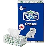 Royale Original 2 Ply Facial Tissue, 6 Tissue Boxes, 126 Tissues per Box