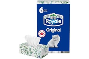 Royale Original 2 Ply Facial Tissue, 6 Tissue Boxes, 126 Tissues per Box