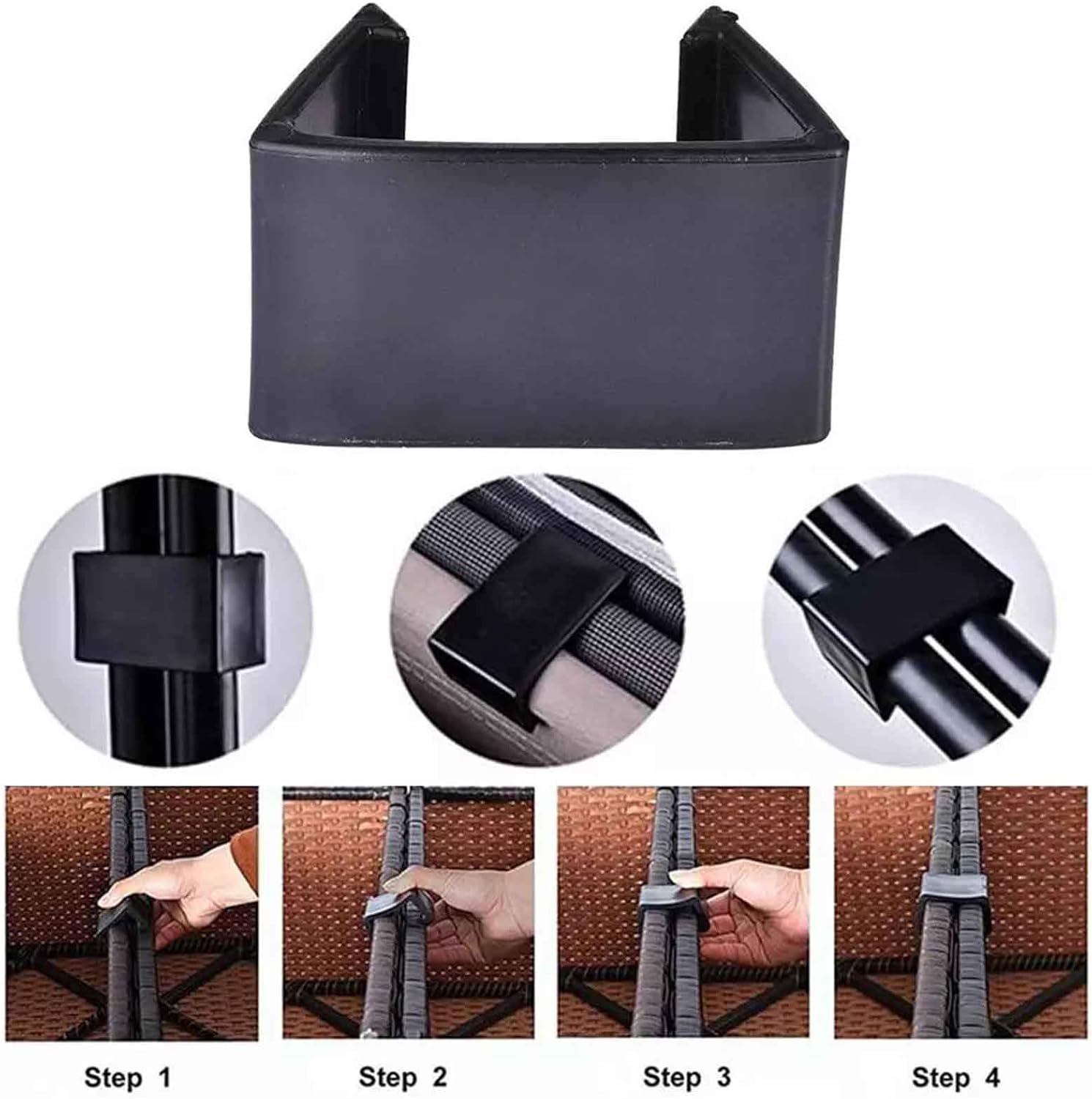 Outdoor Patio Wicker,12 Pieces Furniture Sofa Clips Rattan Furniture