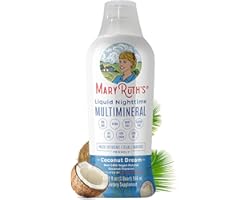 Liquid Sleep Multimineral by MaryRuth's (Coconut) - Vegan Vitamins, Minerals, Magnesium, Calcium & MSM - Natural Sleep, Stres