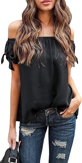 amazon black off shoulder top