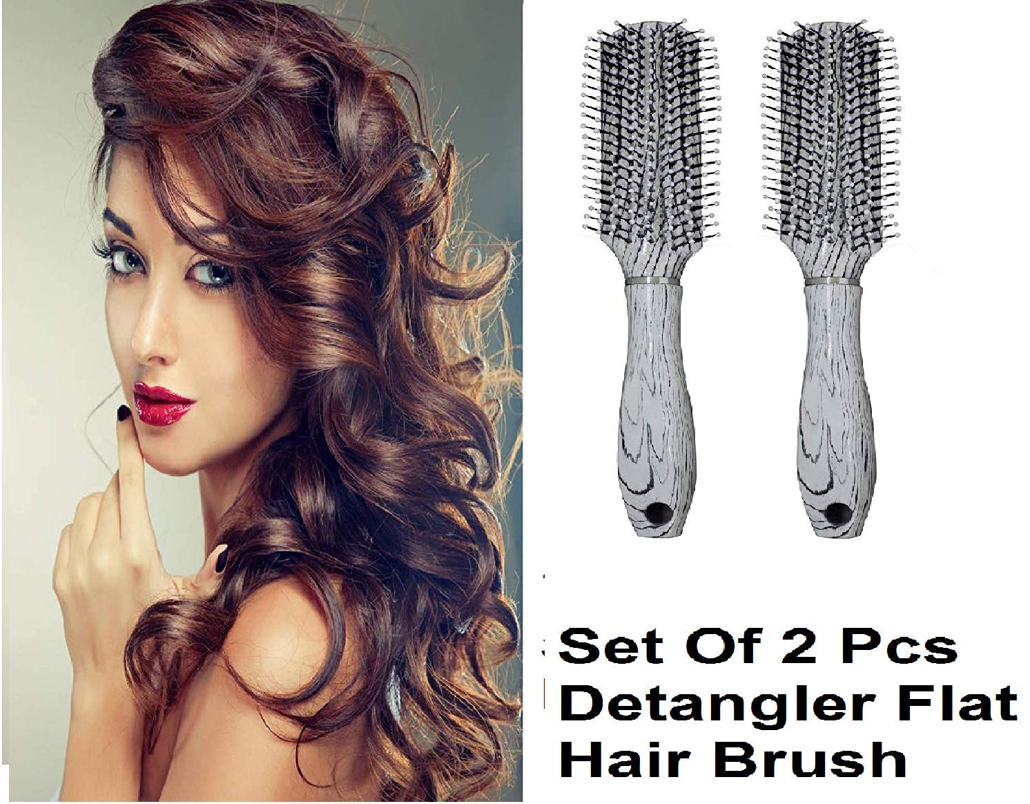 Buy Iyaan Hairdressing Hair Brush Detangler Flat Hair Brush For