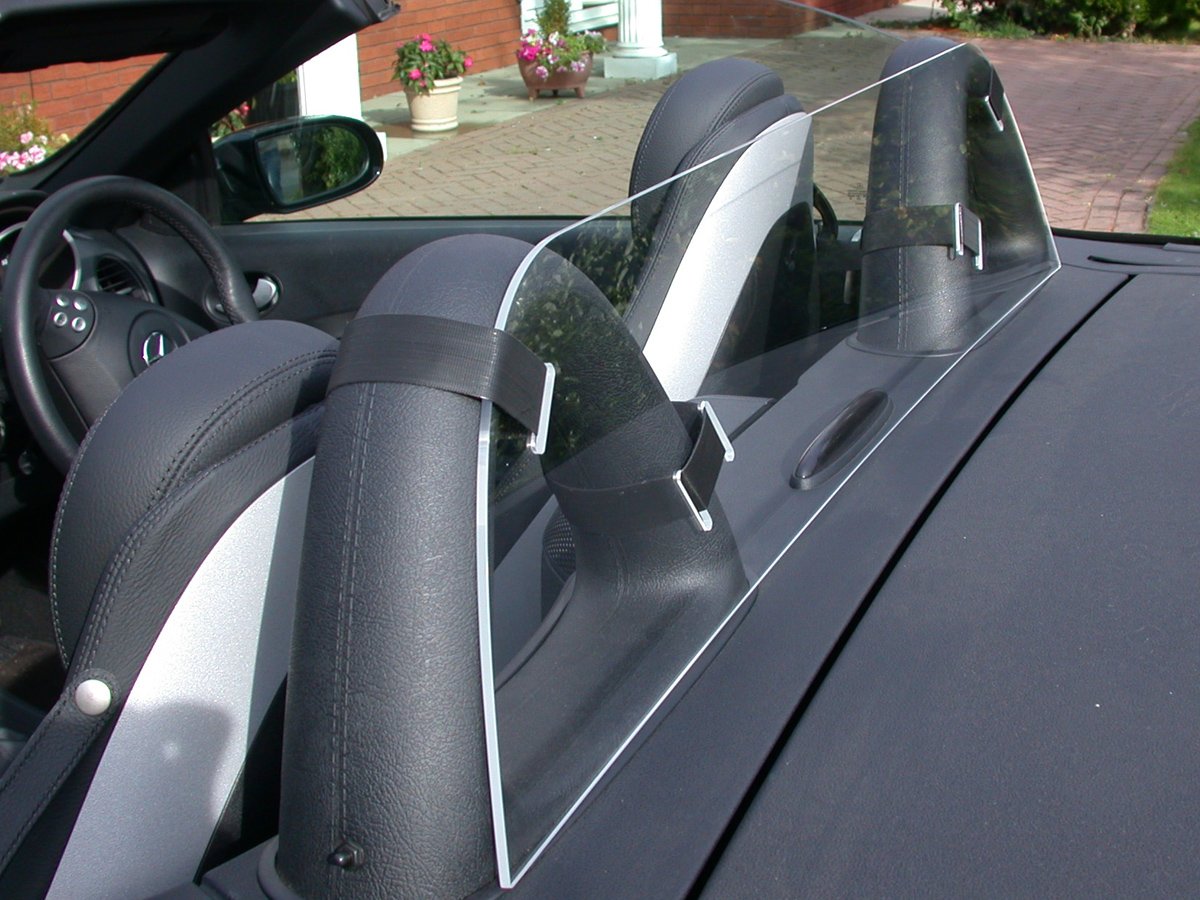JR Mercedes SLK R171 20042011 Wind Deflector Full Size Clear Perspex