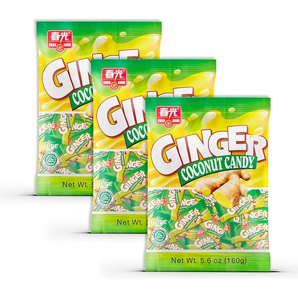 Amazon.com : CHUN GUANG Ginger Coconut, Halal Hard Candy