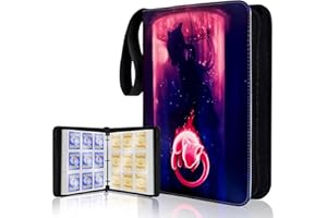 UIMOMN Card Binder for Trading Cards | 9 Pocket with 50 Sleeves up to 900 Cards | Holder Album School Gifts for 1-18 Year Boys/Girls | Trading Card Binder Display Case (Card not included)