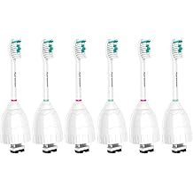 Aoremon Replacement Toothbrush Heads Compatible with Philips sonicare E-Series, 6 Pack Replacement Brush Heads Come with Caps