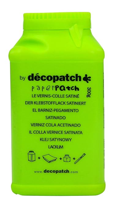 Decopatch Papier Patch Lack Klebstoff, 300 g – Transparent
