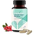 Checkable Bladder Control Supplements with D-Mannose, Cranberry, Hibiscus, and Dandelion - Urinary Tract Infection Treatment for Women and Men, 60 Cap
