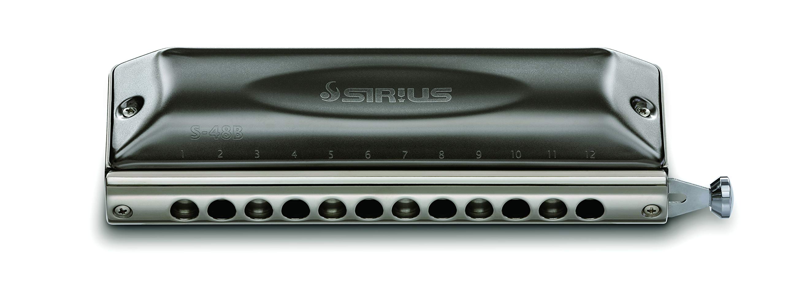 Suzuki Bass Chromatic Harmonica Sirius series 12holes S-48B, Silver