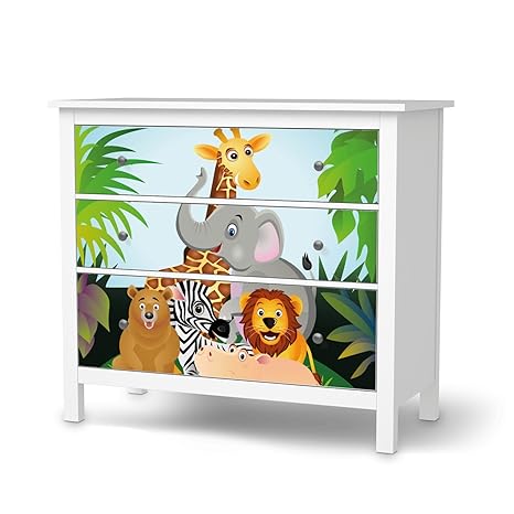 creatisto Klebefolie Sticker Tapete für IKEA Hemnes Kommode 3 Schubladen I Möbel umgestalten Aufkleber Möbel Möbel-Folie I Sc