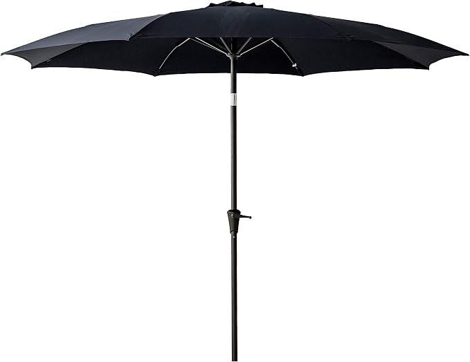 Amazon Com C Hopetree 11 Ft Outdoor Patio Market Umbrella With Tilt Black Garden Outdoor