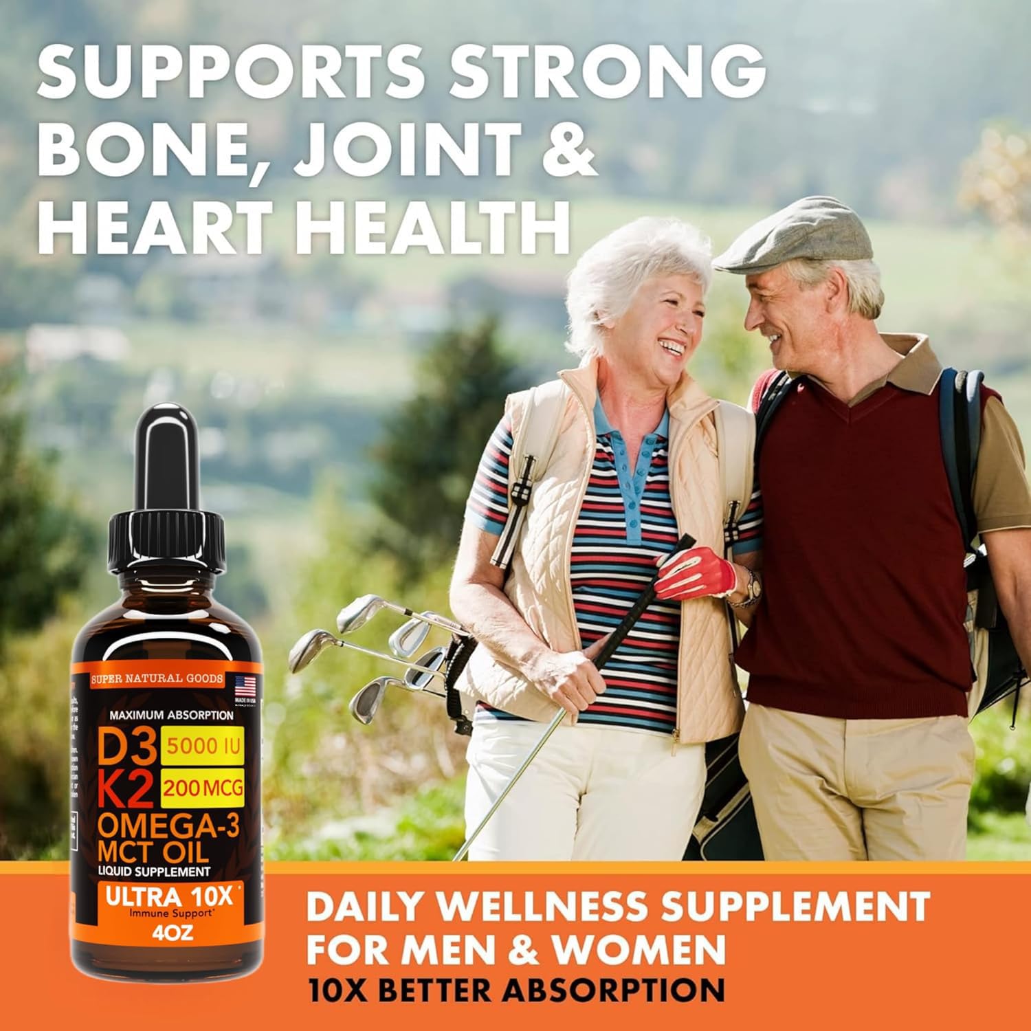 Mua Vitamin D3 K2 Liquid Drops 5000 IU (4oz) Maximum Strength Vitamin D ...