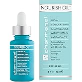 Pharmagel Nourish Facial Oil | Anti Aging Face Oil with 12 Exotic Oils including Avocado and Rosemary Seed | Dry Skin Relief | 1.0 fl. oz.