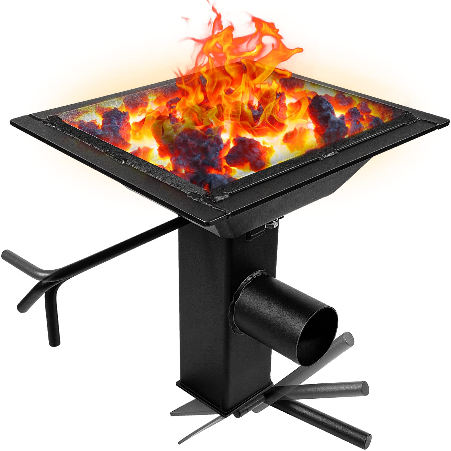 Photo 1 of 10x12 Inch Welded Blacksmith Firepot 2600F Rated Blacksmith's Welded Coal Forge for Forging Blacksmith Tools Knife Making Farrier Equipment